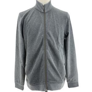 Ted Baker London Holla Gray Knit Zip Bomber Jacket Men’s 4 Large
